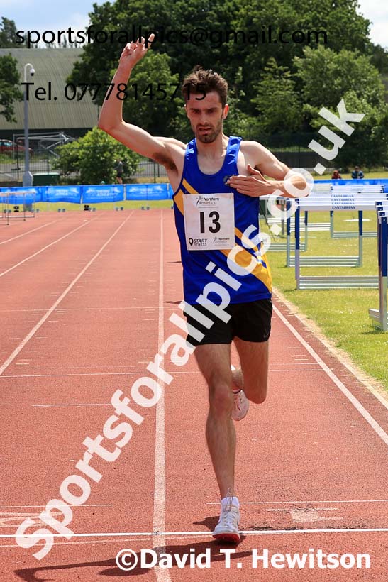 Senior Mens 5000 metres, 2024 Northern Senior and Under-20s Track and Field Champs, Middlesbrough.  Photo: David T. Hewitson/Sports for All Pics
